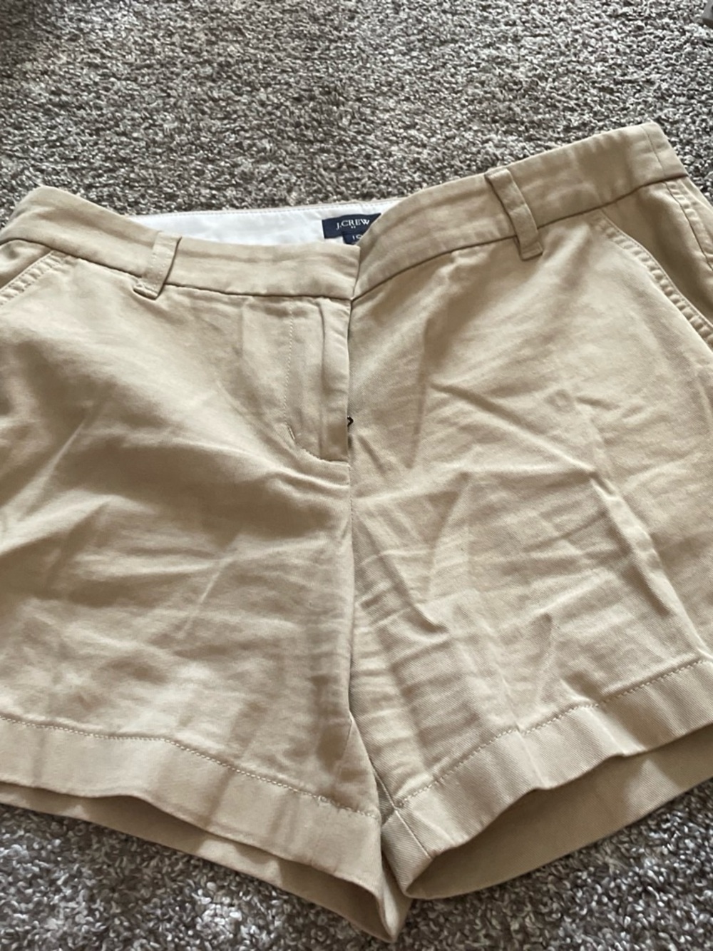 J. Crew Cream Chino Cargo Shorts